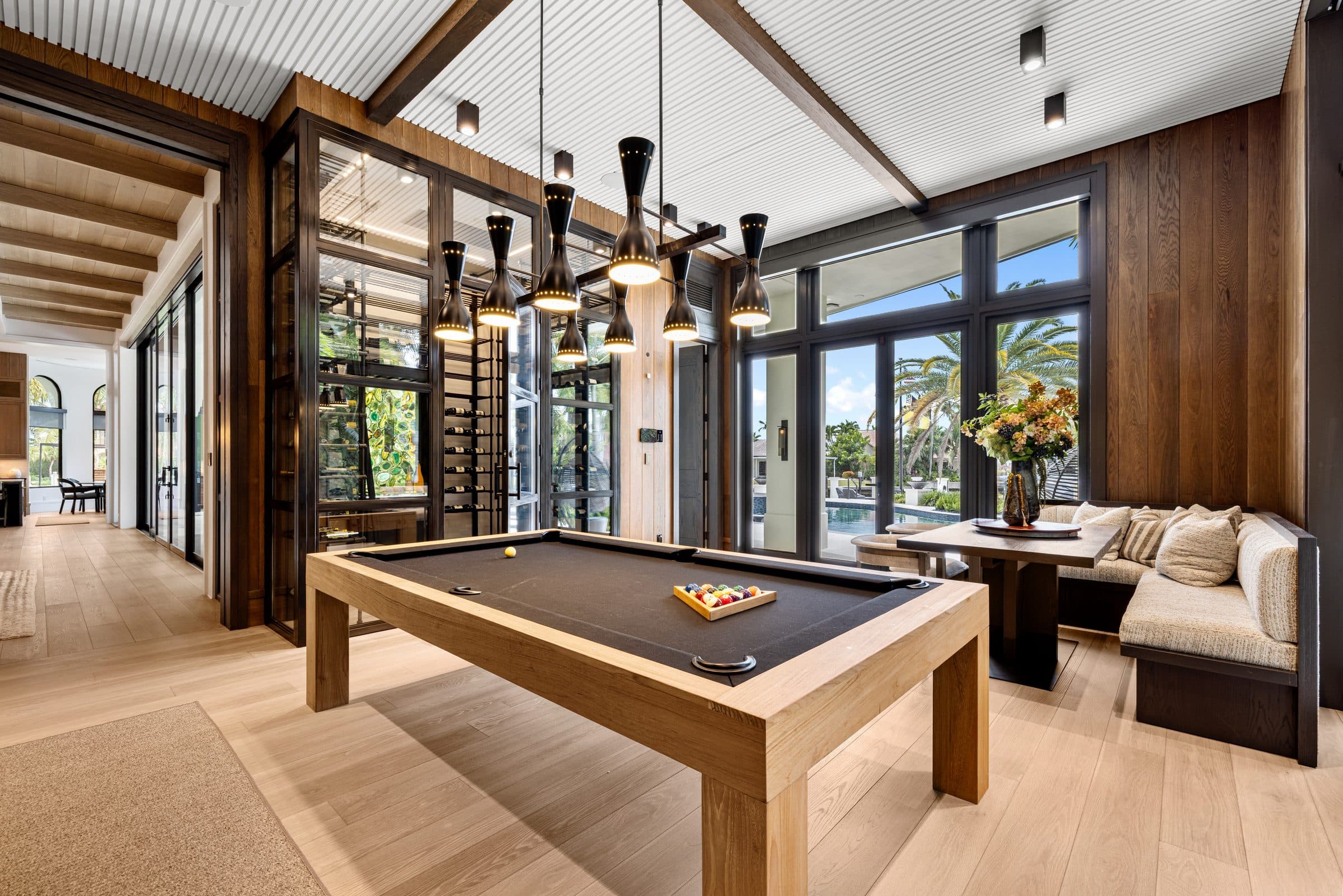 A luxurious interior with custom woodwork, the standard our craftsmen work to